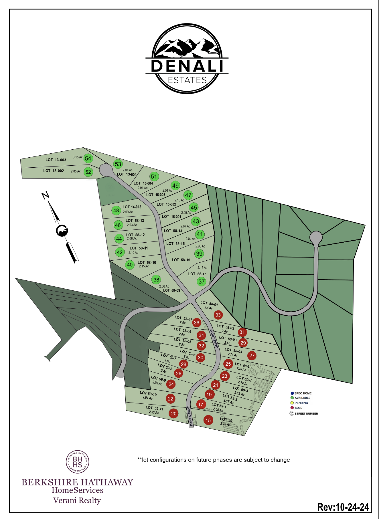 Denali Estates Site Plan